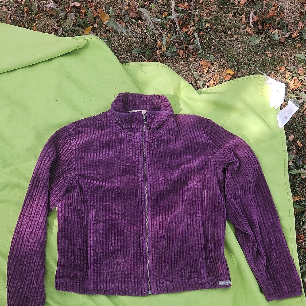 Woolrich Women's Purple Ribbed Jacket Size Small
